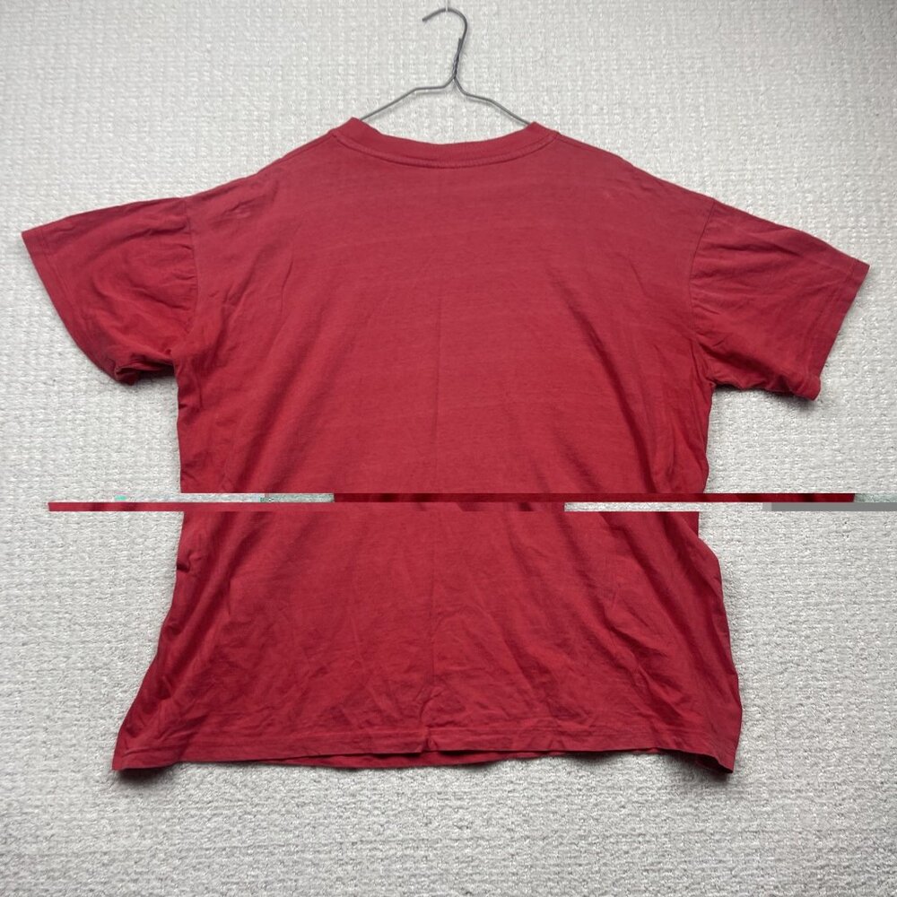 Vintage 90s Labrador Retriever Distressed Graphic Tee Dog Animal Red Men Read - Picture 15 of 16
